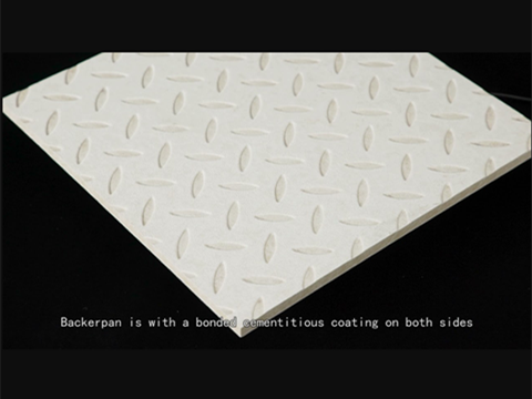 Tile backer: Fiber cement board