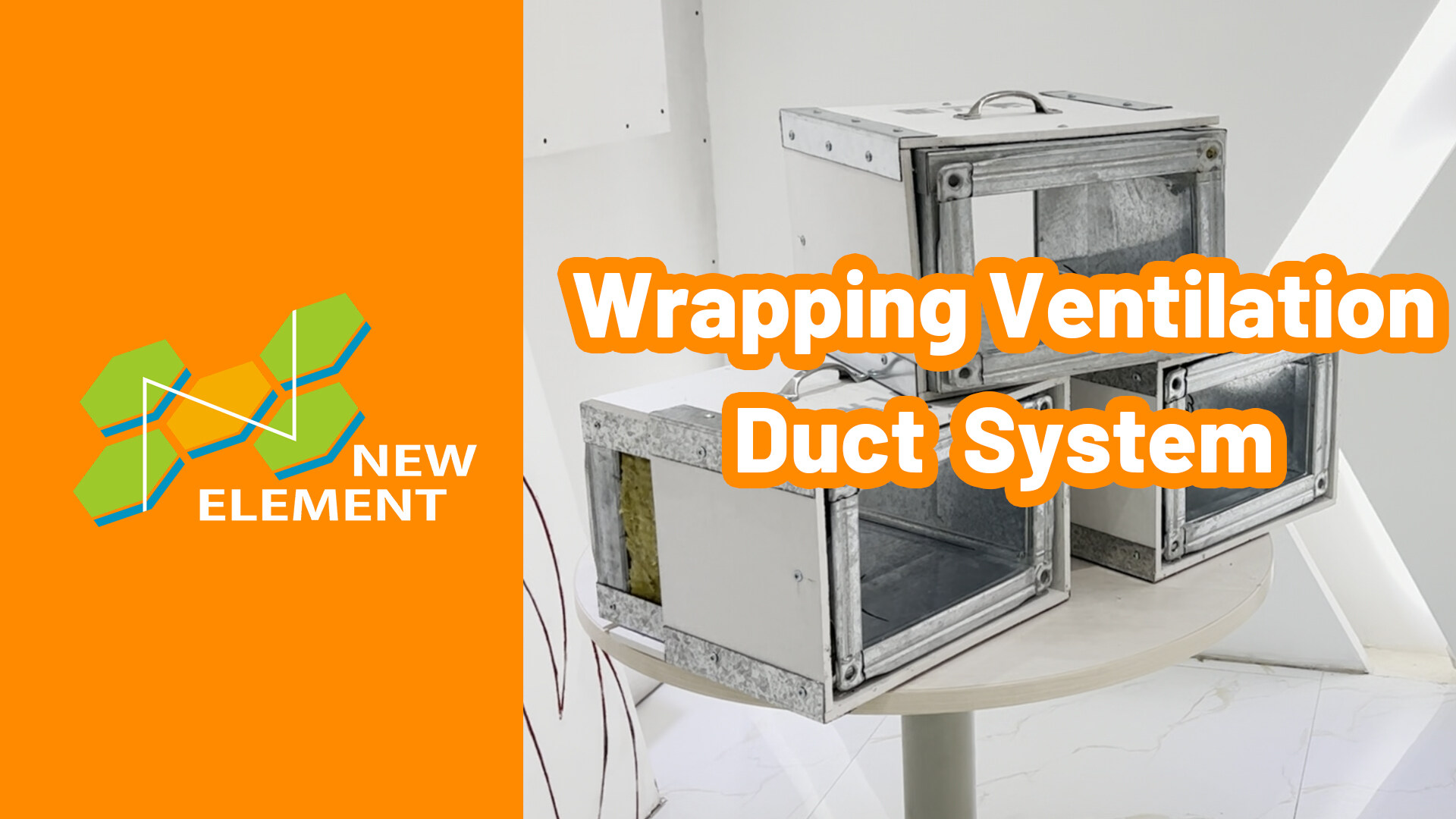 NEW ELEMENT Fire Rated Calcium SIlicate Board Ducting Wrapping system