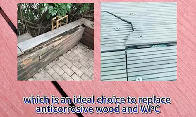 Fiber Cement Outdoor Decking Construction Garden Terrace