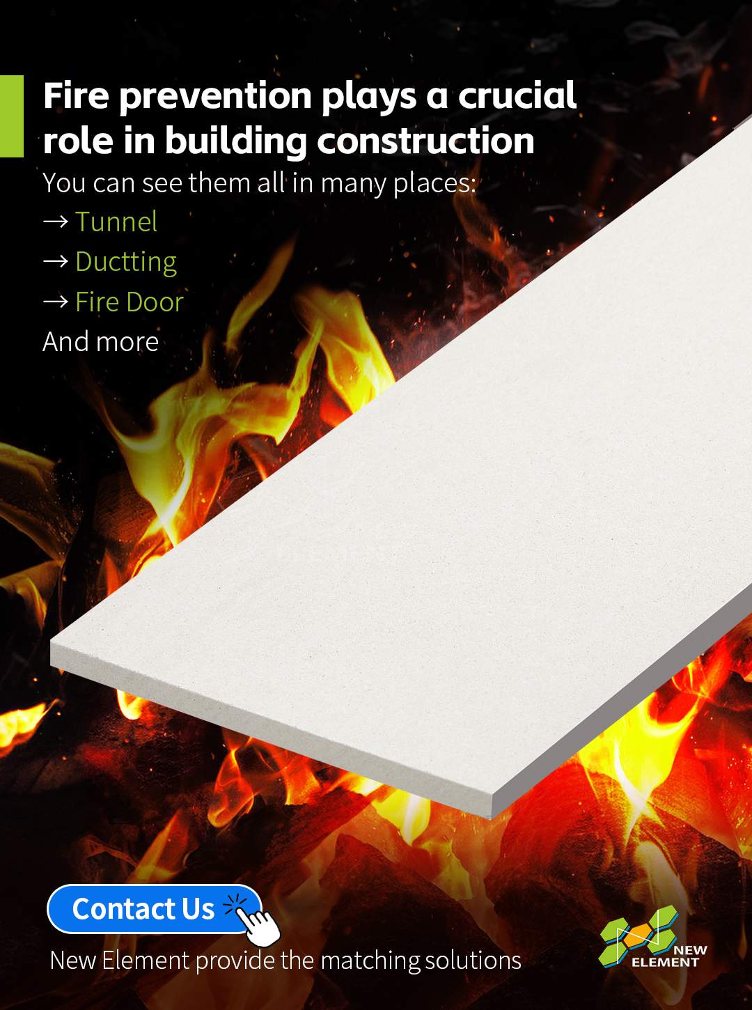Fireproof cement board